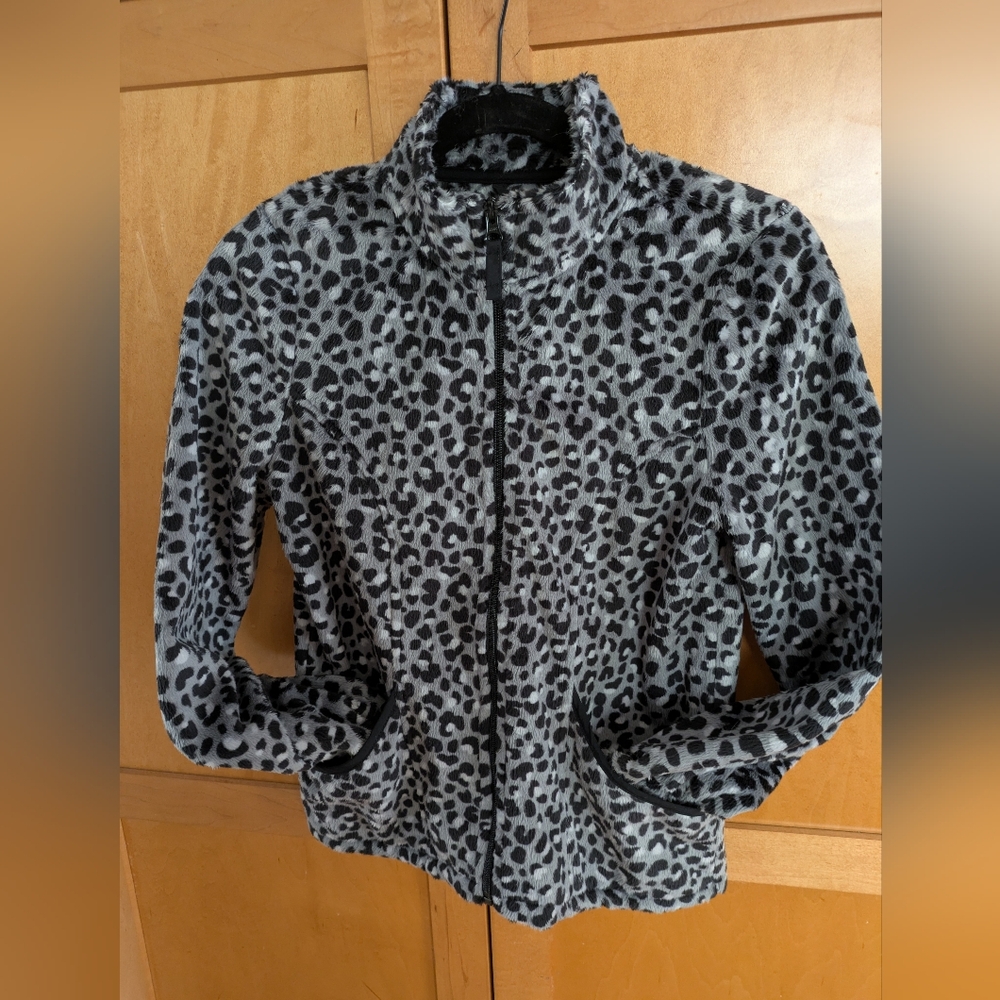 Leopard Print Jacket, Black and Grey - The Children's Place